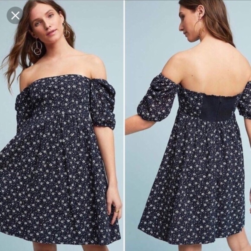 Maeve (Anthro) Lilliane Off the Shoulder dress